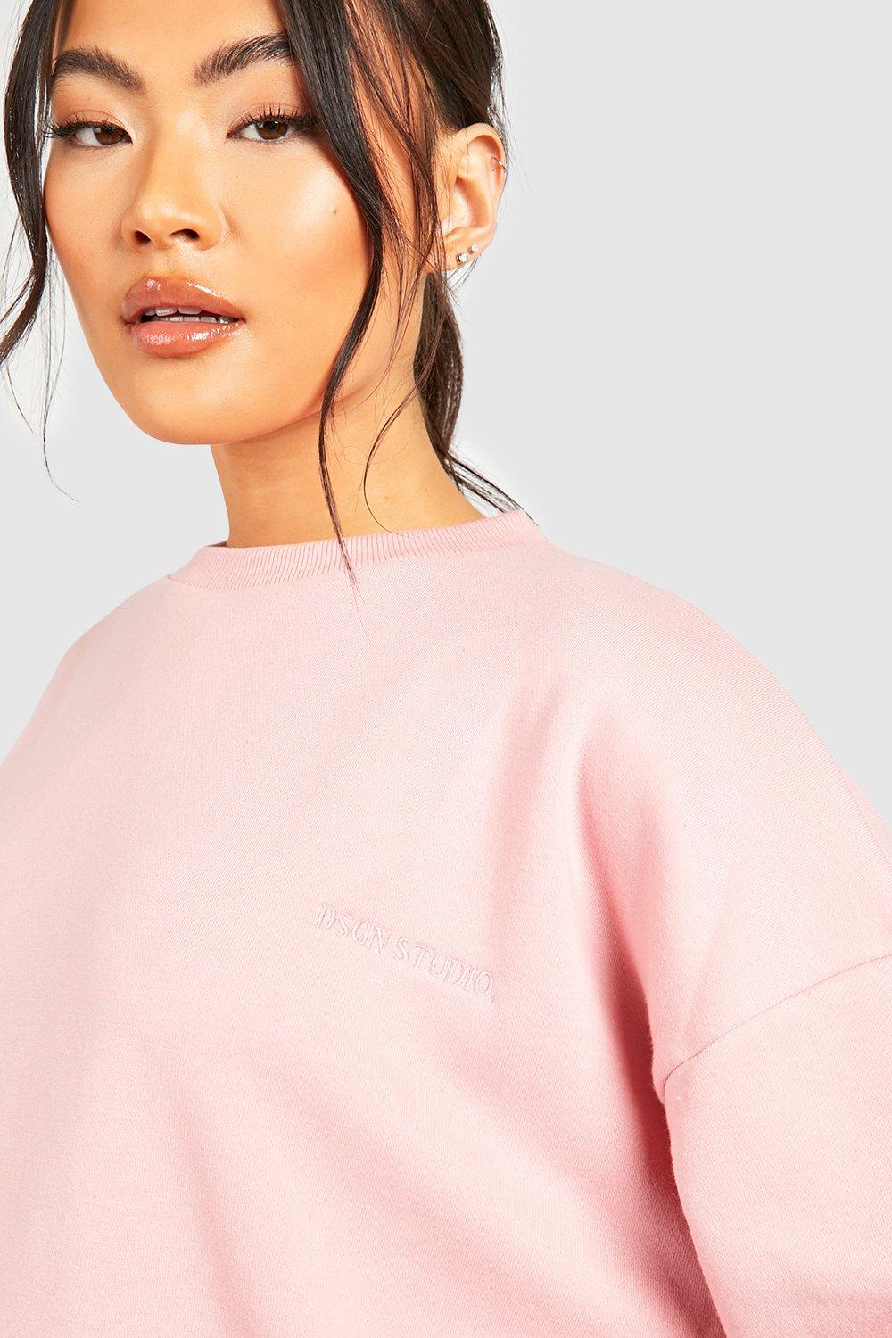 Adidas originals oversized on sale sweatshirt in dusky pink